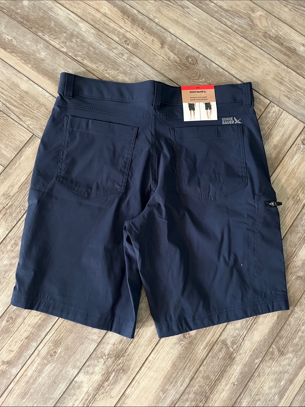Eddie Bauer Navy Ranier Tach Shorts